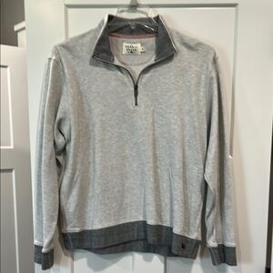 The Normal Brand Gray Quarter Zip Puremeso Weekend Pullover